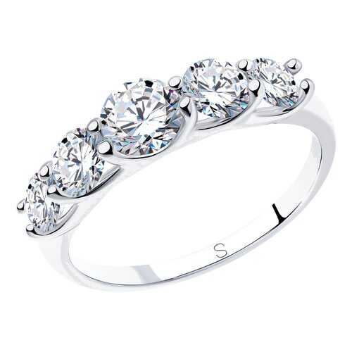 Кольцо женское SOKOLOV из серебра со Swarovski Zirconia 89010041 р.17 в Московский Ювелирный Завод