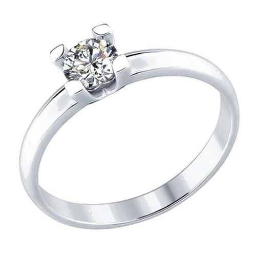 Кольцо женское SOKOLOV из серебра со Swarovski Zirconia 89010056 р.19 в Московский Ювелирный Завод