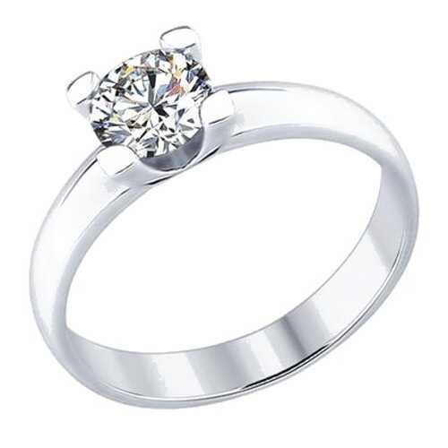 Кольцо женское SOKOLOV из серебра со Swarovski Zirconia 89010058 р.18.5 в Московский Ювелирный Завод