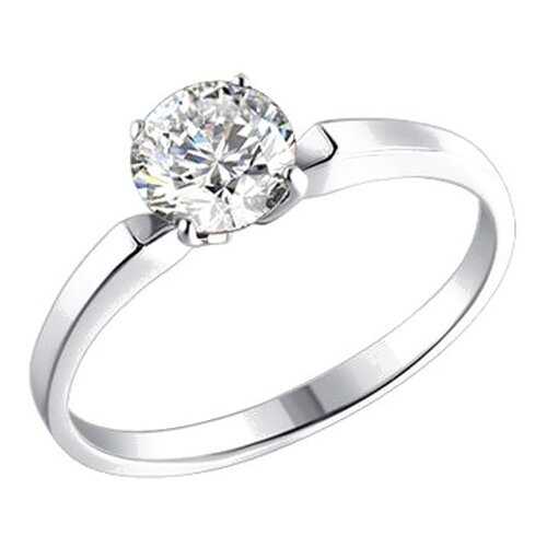 Серебряное помолвочное кольцо женское с фианитом SOKOLOV 94010279 р.20 в Московский Ювелирный Завод