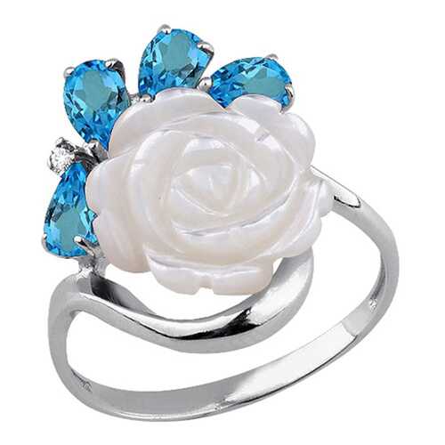 Кольцо женское Aquamarine 6571205 р.17.5 в Московский Ювелирный Завод