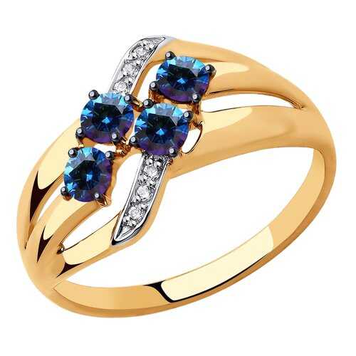 Кольцо женское SOKOLOV из золота с Swarovski Zirconia 81010450 р.18 в Московский Ювелирный Завод