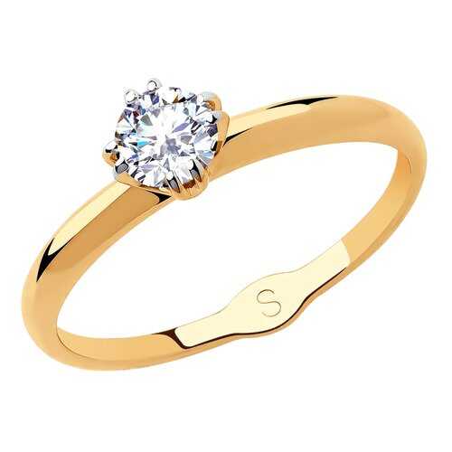 Кольцо женское SOKOLOV из золота со Swarovski Zirconia 81010435 р.16.5 в Московский Ювелирный Завод