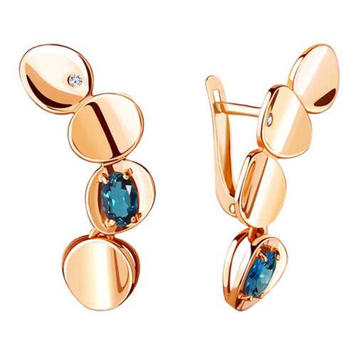 Серьги Aquamarine 4718108А.6 в Московский Ювелирный Завод