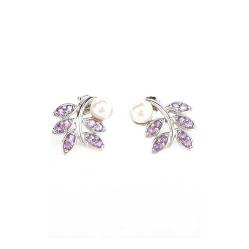 Серьги женские YOUKON АЕ 19602 серебристые в Московский Ювелирный Завод