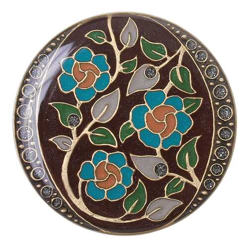 Брошь женская Clara Bijoux F77094-4 коричневая в Московский Ювелирный Завод