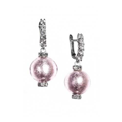 Серьги Bottega Murano 09030608 068 розовые в Московский Ювелирный Завод