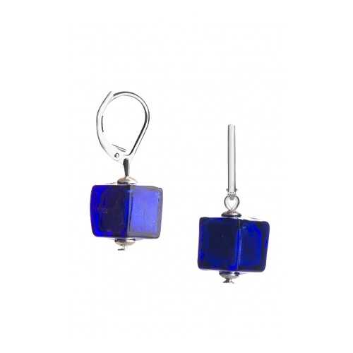 Серьги Perla Cubo 09030366 синие в Московский Ювелирный Завод