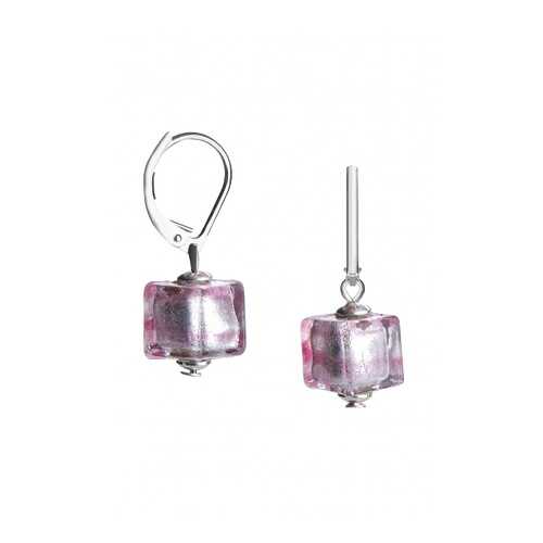 Серьги Perla Piccolo Cubo 09030266 фуксия в Московский Ювелирный Завод