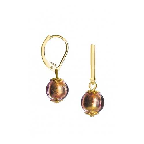 Серьги Perla Piccolo Oro 903060476004 фуксия в Московский Ювелирный Завод