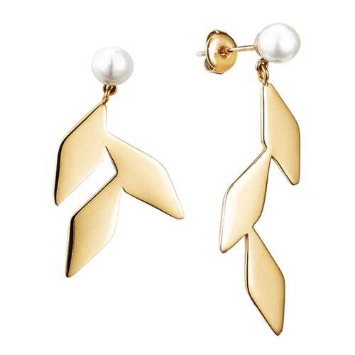 Серьги женские MISAKI ETREEGOLD белые в Московский Ювелирный Завод